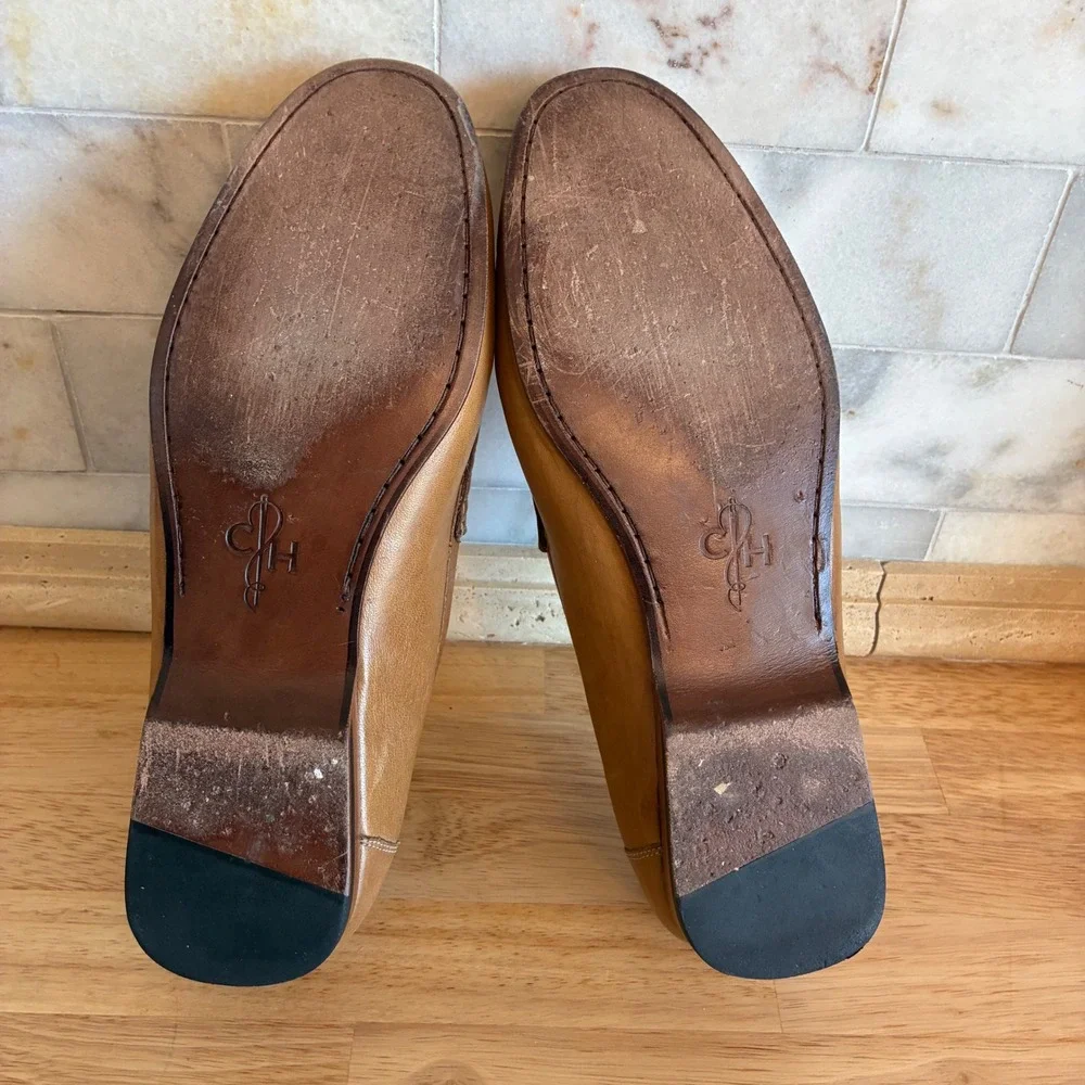 Cole Haan Loafers Mens 11.5 Tan Leather Grant Moc Toe Slip On Hampton Shoes